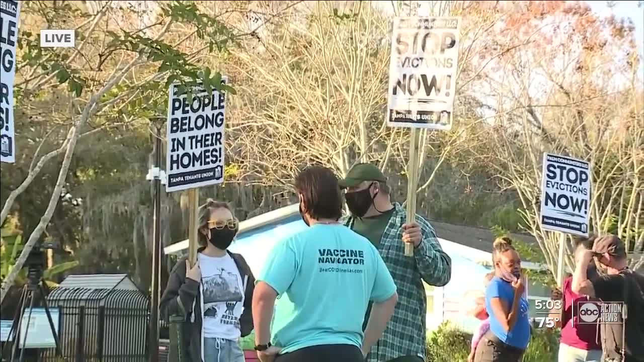 Tenants protest after receiving non-renewal eviction letters without explanation