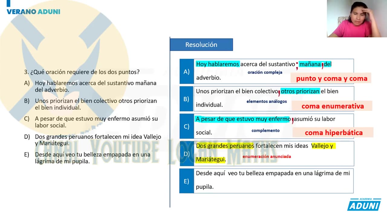 VERANO ADUNI 2022 | Semana 07 | Lenguaje