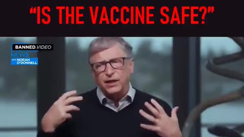 Watch Bill Gates reaction to the question: "IS THE VACCINE SAFE?"