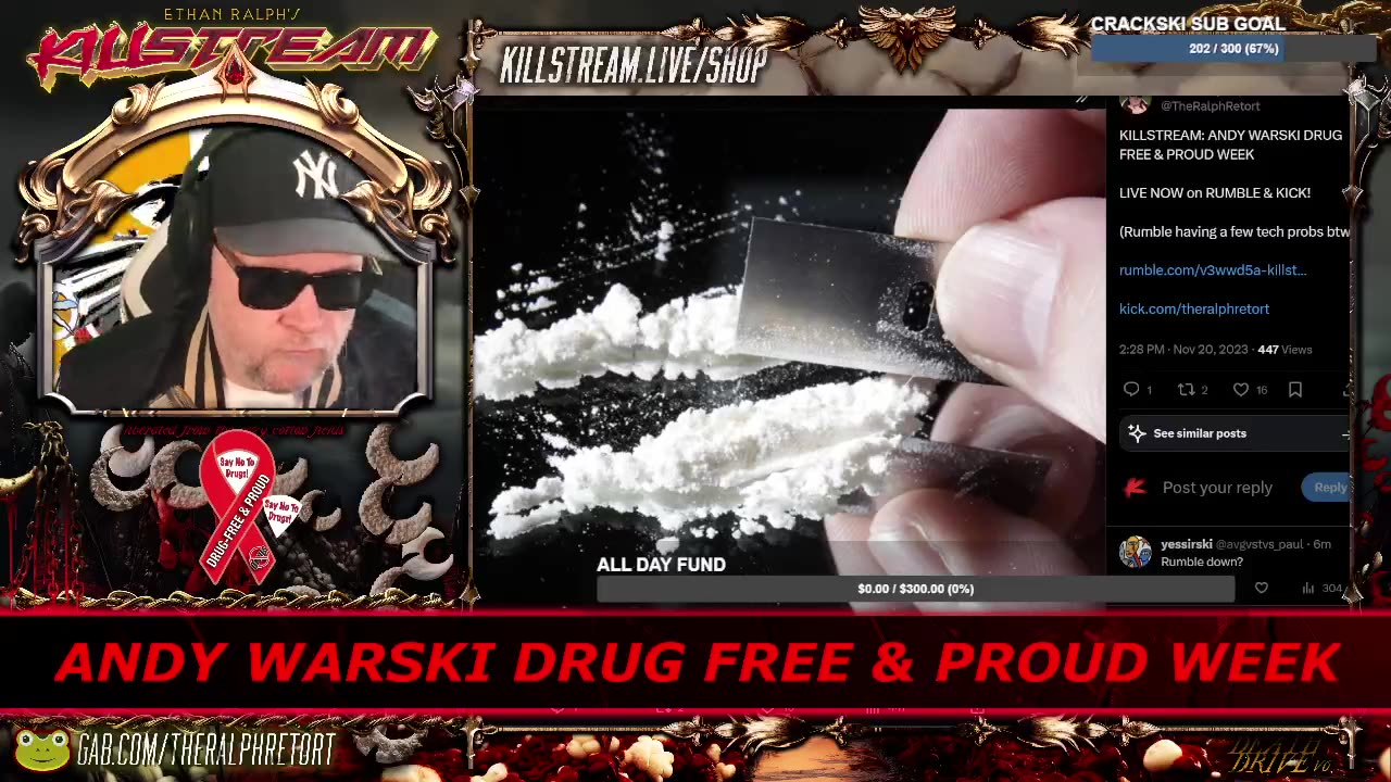 KILLSTREAM: ANDY WARSKI DRUG FREE & PROUD WEEK