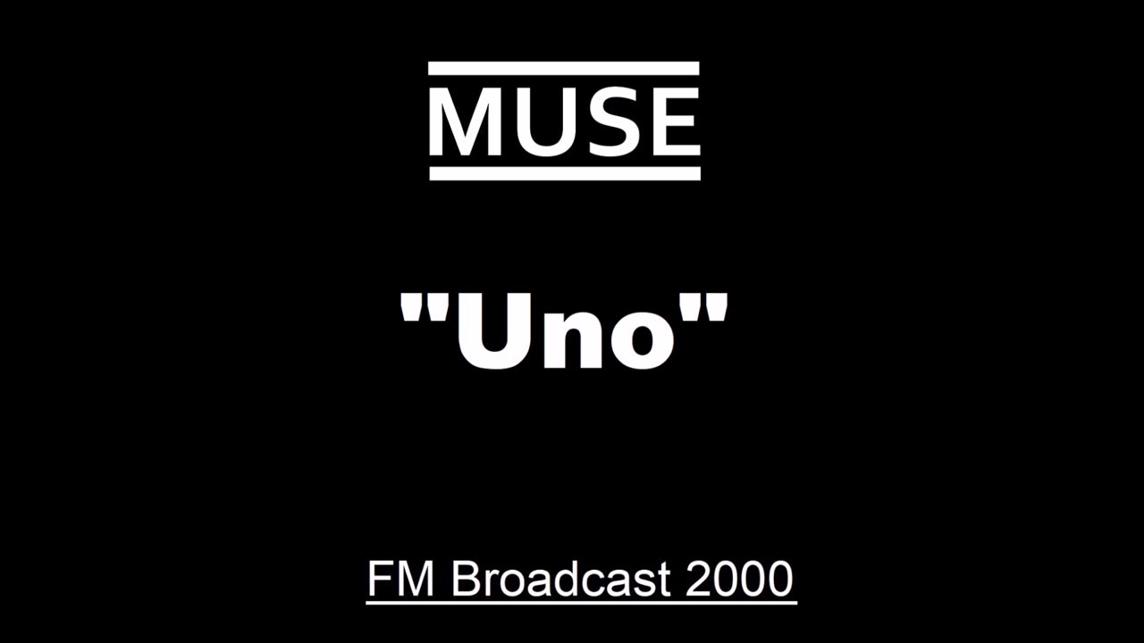 Muse - Uno (Live in Melbourne, Australia 2000) FM Studio Broadcast