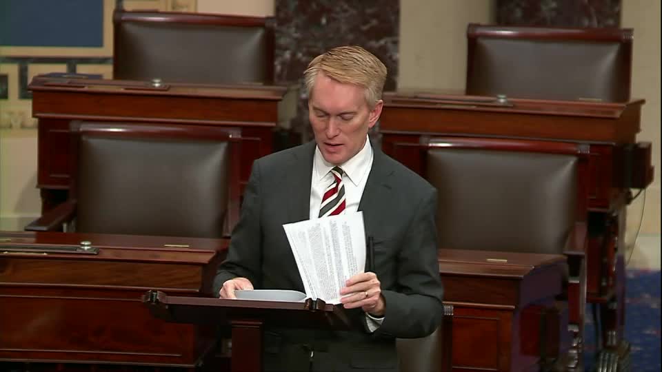 Sen. Lankford Warns of Dangers to Religious Liberties in Marriage Bill
