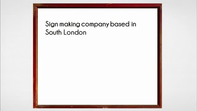 •sign makers london