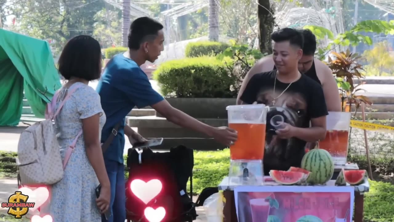 public prank drinking armpit juice