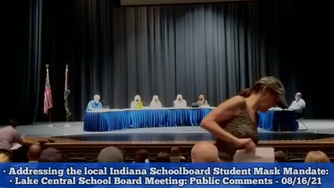 Lake Central Schoolboard Meeting: Monday, August 16, 2021 - Irrefutable Mask Facts - Saint John, IN