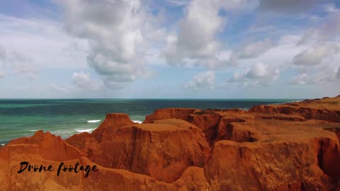 Drone footage of a rocky beach!!