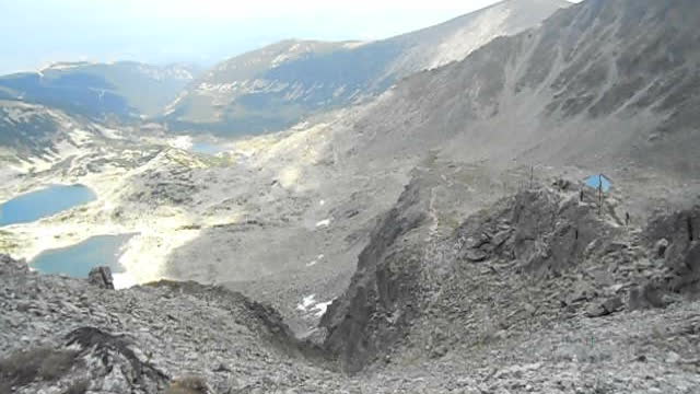 View of the three lakes from Mount Musala in Bulgaria