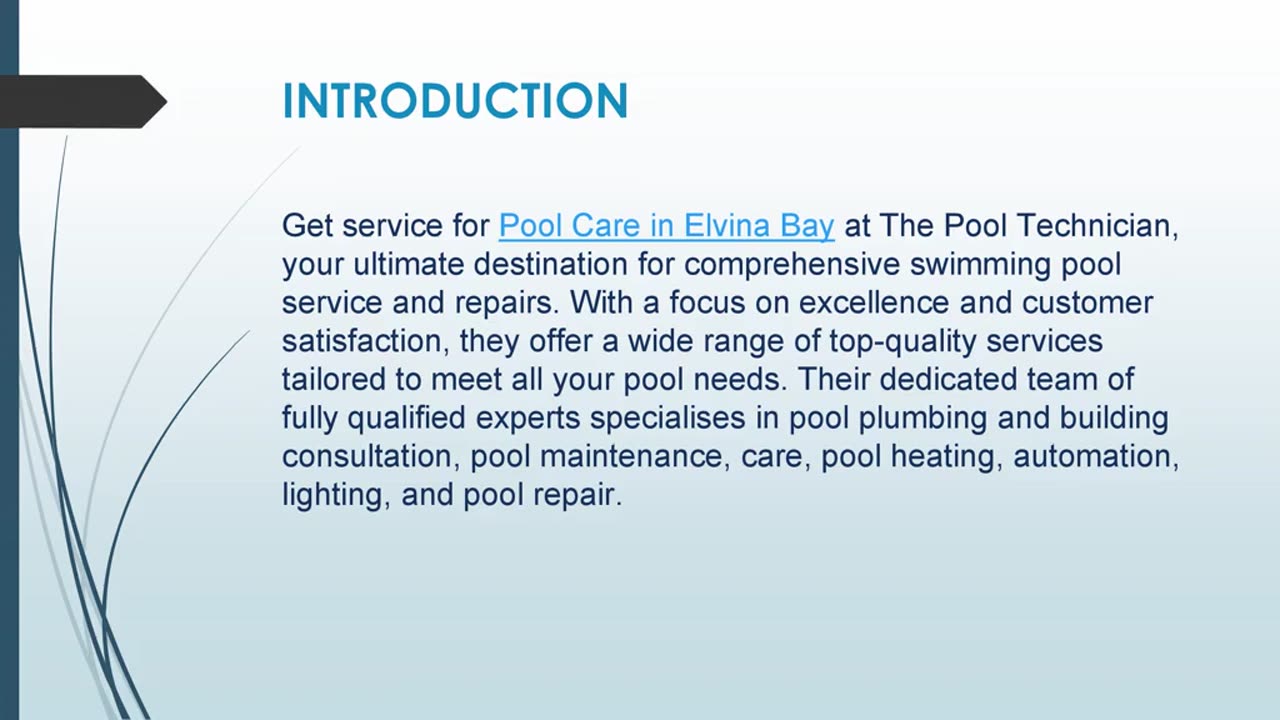 Get service for Pool Care in Elvina Bay