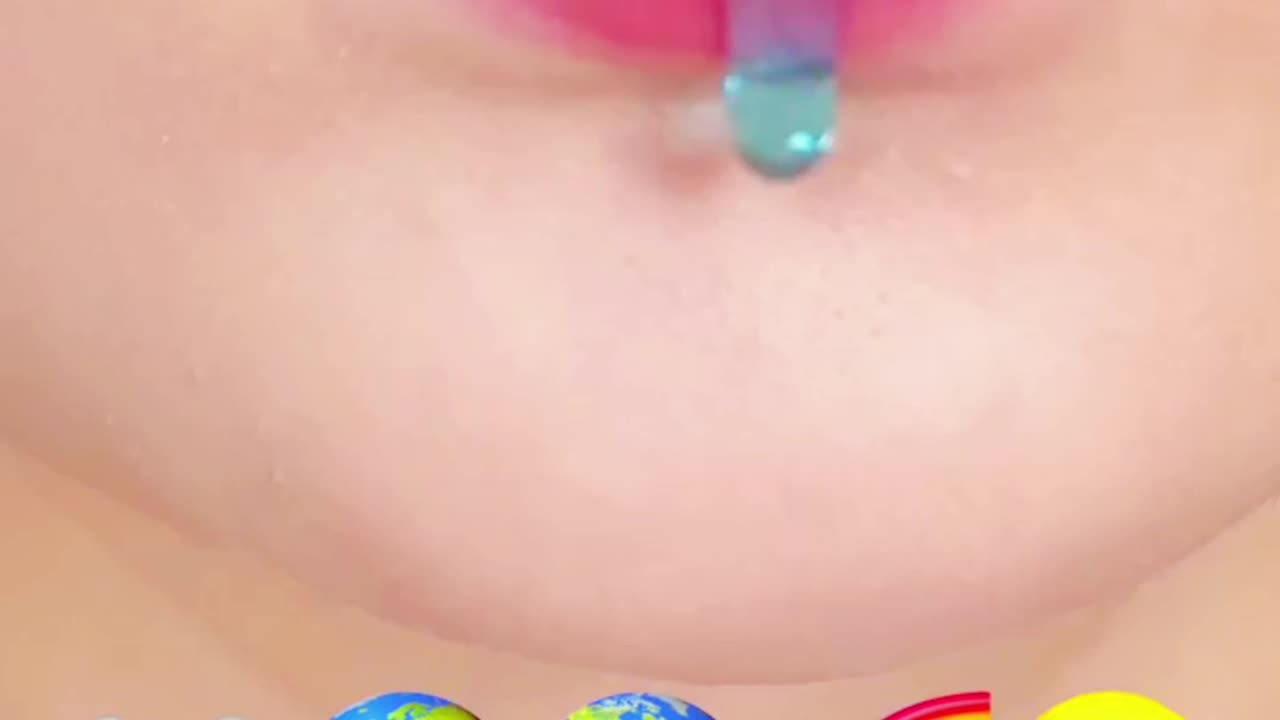 EARTH BALL GUMMY POP ROCKS SPRINKL eating sounds ASMR SATISFYING sounds