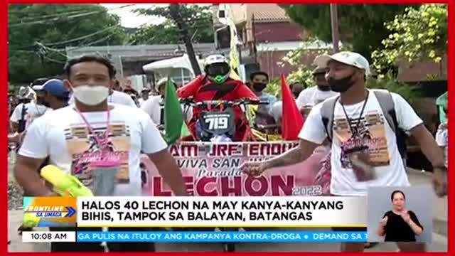 Halos 40 lechon na maykaniya-kaniyang bihis,tampok sa Balayan,ΠBatangas