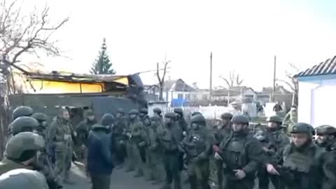 Fighters of the Chechen Akhmat regiment
