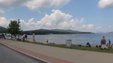 The Beach at Lake George New York #shorts