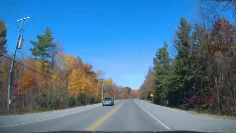 [4K] Minden Hills Ontario! #6 Lovely Fall day driving, ON. CA.