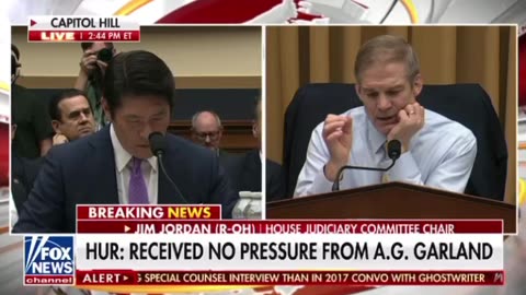 Rep Jim Jordan -Biden had documents at three different places. Trump had his in one