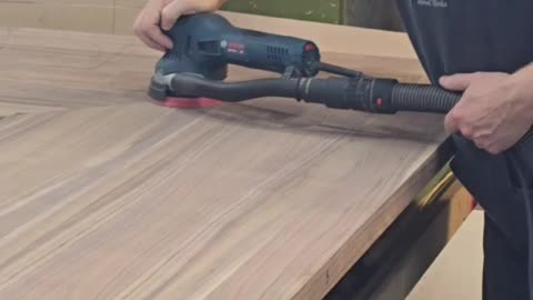 Final Sanding of the Walnut Counter Top