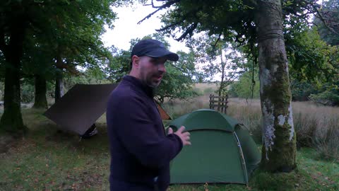 Blooper. I set up the tarp and.........