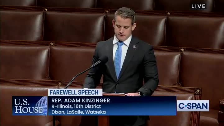 RINO Kinzinger Goes On INSANE Rant During Farewell Speech