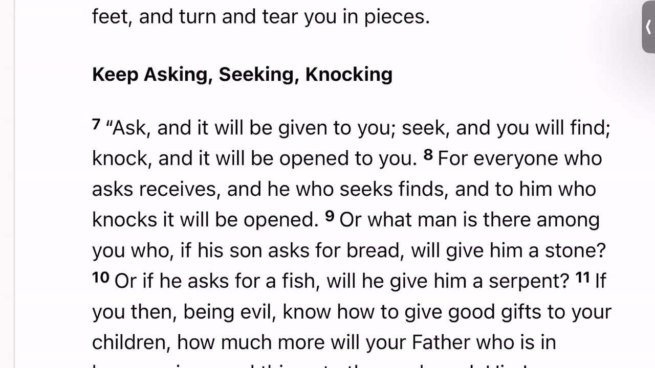 The Bible Day 8: (Proverbs 1:8-19, Matthew 6:25-7:23, Genesis 17-18:33)Nothing is Impossible For God