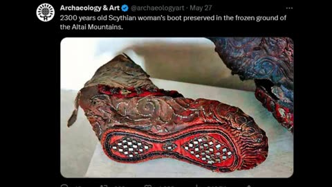 2300 year old preserved boot