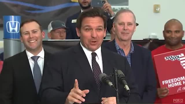 DeSantis TROLLING Biden in BRANDON FLORIDA "Let's Go Brandon"