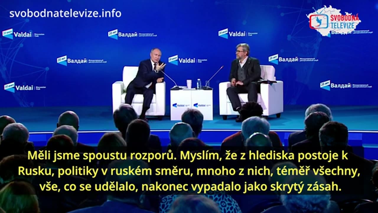 Vladimir Putin - Odpovědi na otázky novinářů na 21. Valdajském fóru, Titulky CZ