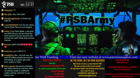 2021-12-03 07:00 EST - Patriots Soapbox AM: with LadyRWB , MykelJaye & DD