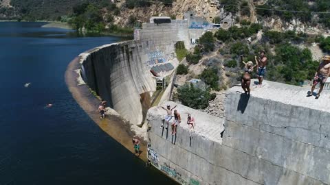 Double Backflip On A Cliff Dive