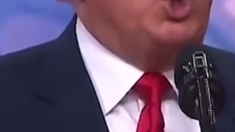 President Trump off script