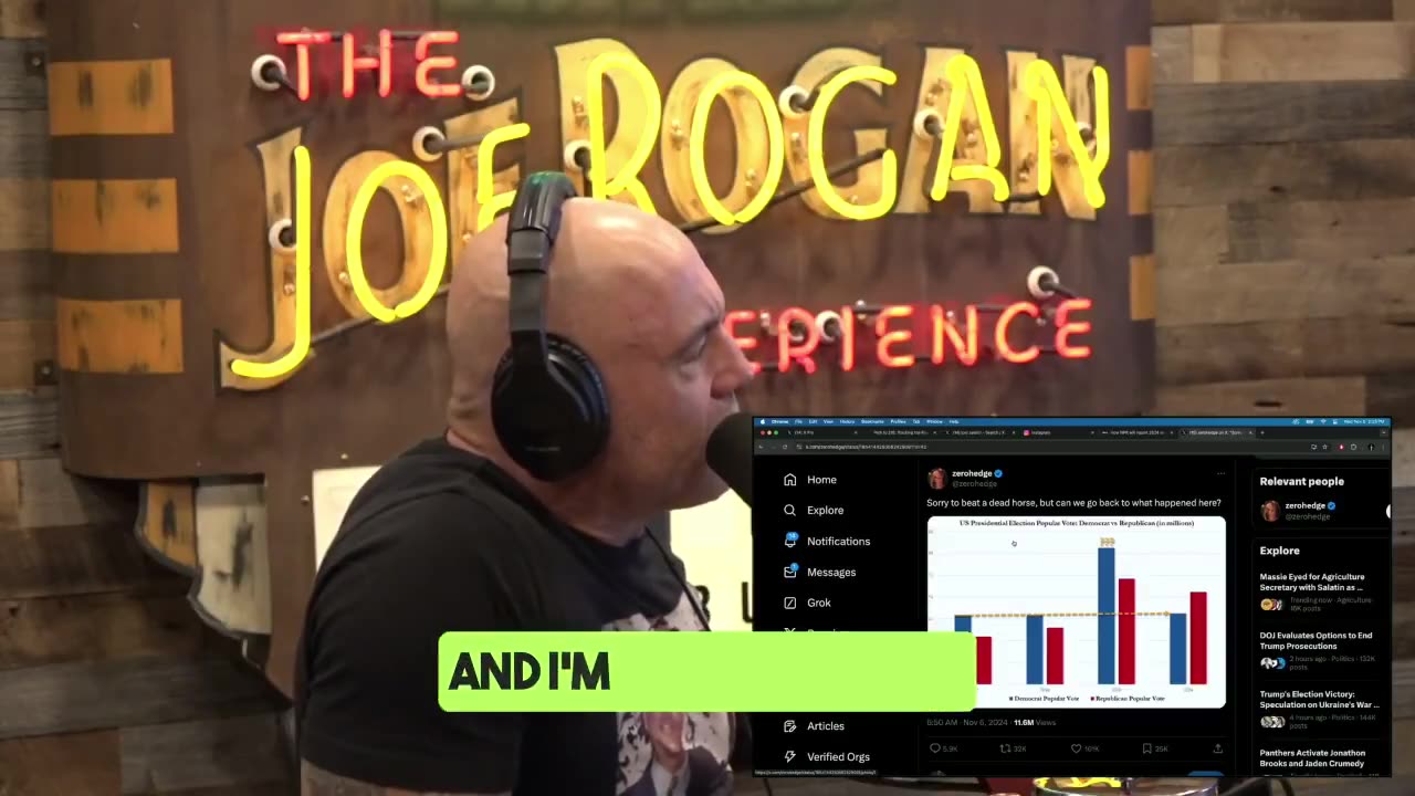 Joe Rogan raises SERIOUS questions about Biden’s “81 million votes” in 2020.