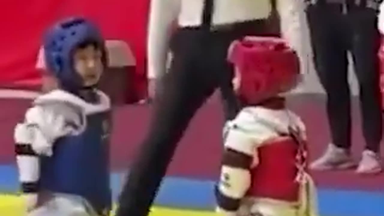 Cute Babies doing Martial arts