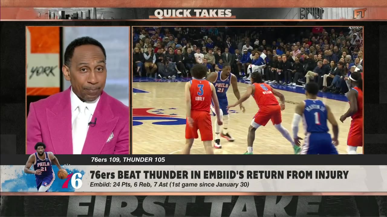 'EFFECTIVE DEFENSE!' -Stephen A. on RECIPE for a Warriors RUN + Embiid's RETURN First Take