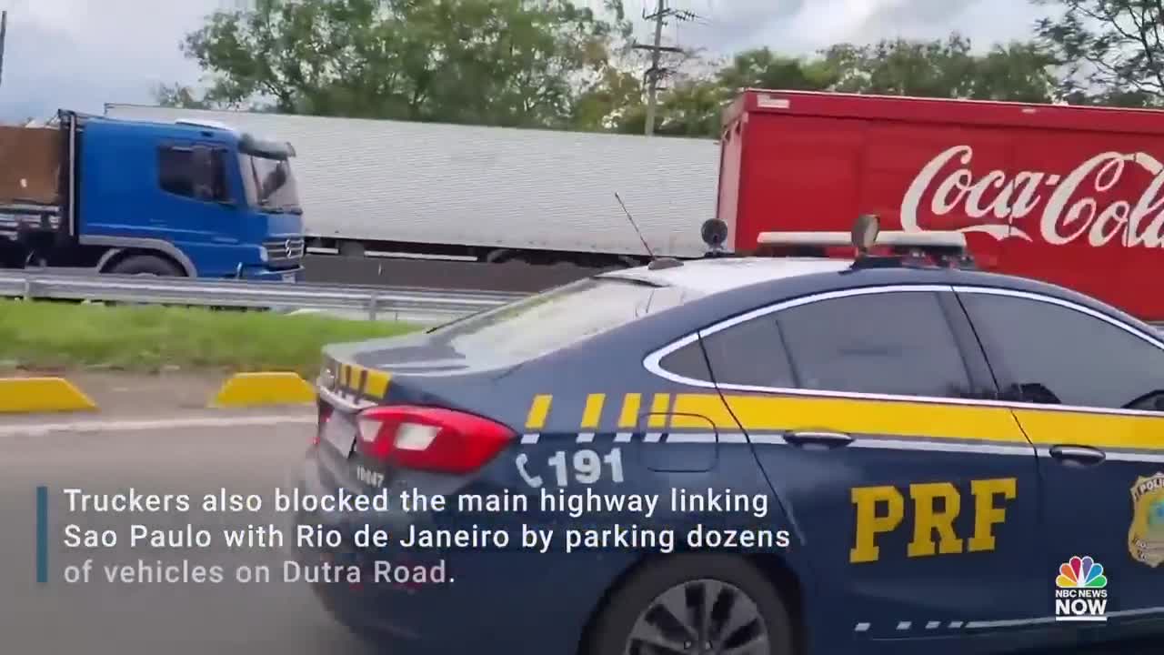 Brazilian Truckers Create Multiple Blockades In Support Of Bolsonaro