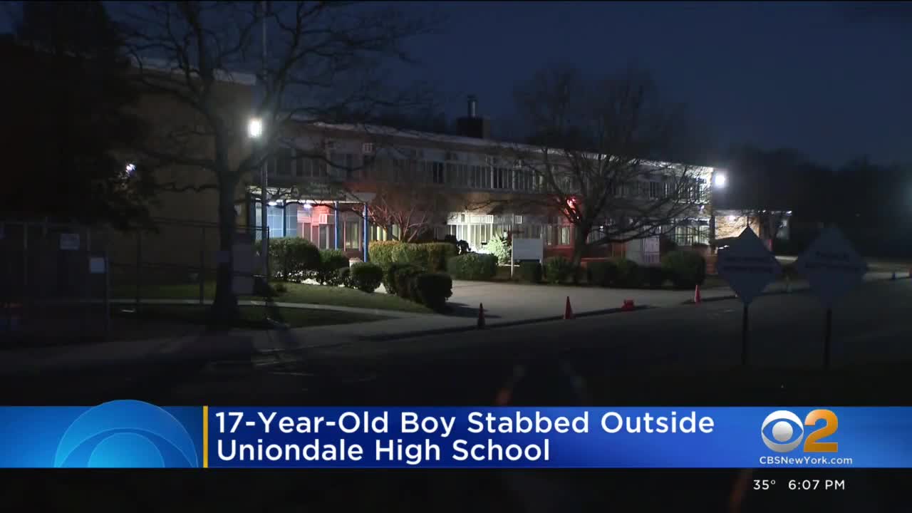 Teen stabbed outside Uniondale High School