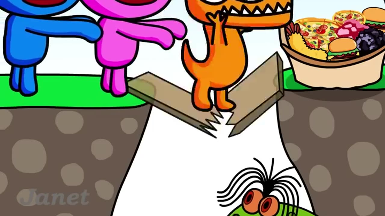 Blue Tries To Save Pink #2 - Rainbow Friends Funny Animation #shorts #animation #story Duration: