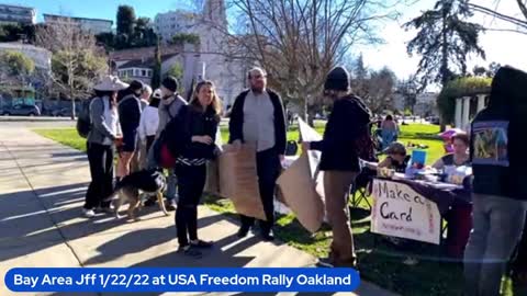 Bay Area JFF with USA Freedom Rally Jan 22, 2022