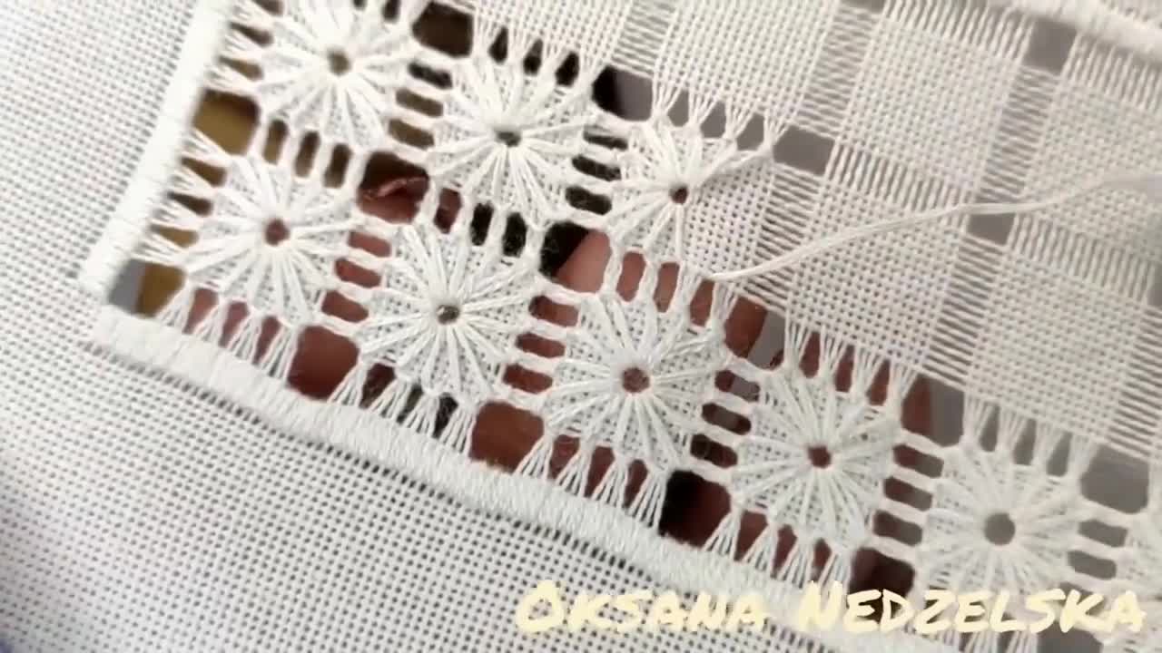 Fixing The Thread _ Hand Embroidery With Squares _ Beautiful Design