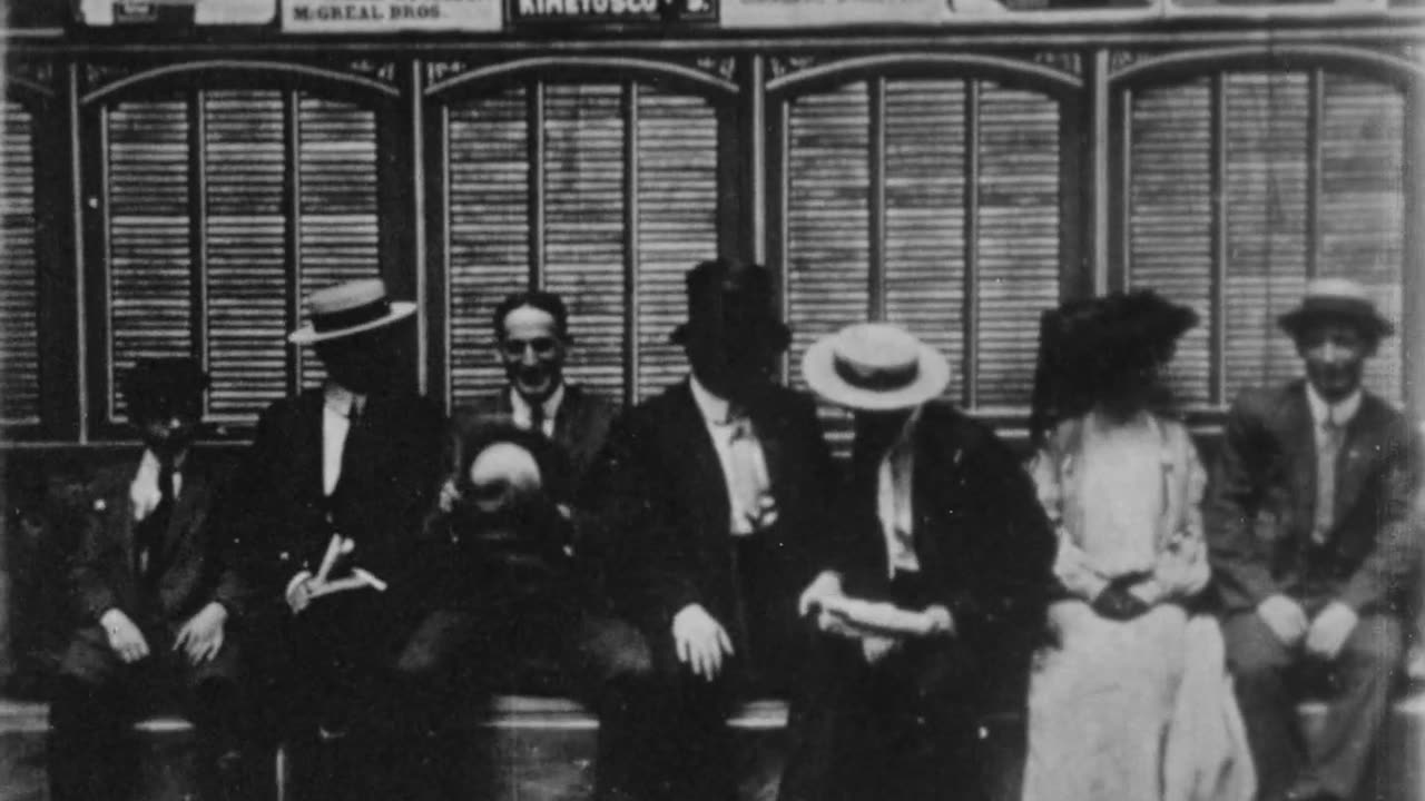 Street Car Chivalry (1903 Original Black & White Film)