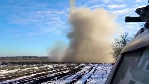 BM-21 "Grad" wishes the invaders an unkind morning