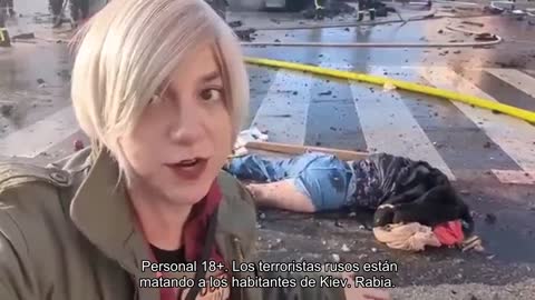 ️ Personal 18+. Los terroristas rusos están matando a los habitantes de Kiev. Rabia.