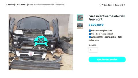 ALLOMOTEUR.COM - Face avant complète Fiat Freemont