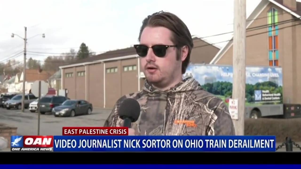 Video journalist Nick Sortor on Ohio train derailment