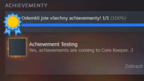 i got a unobtainable achievement in core keeper