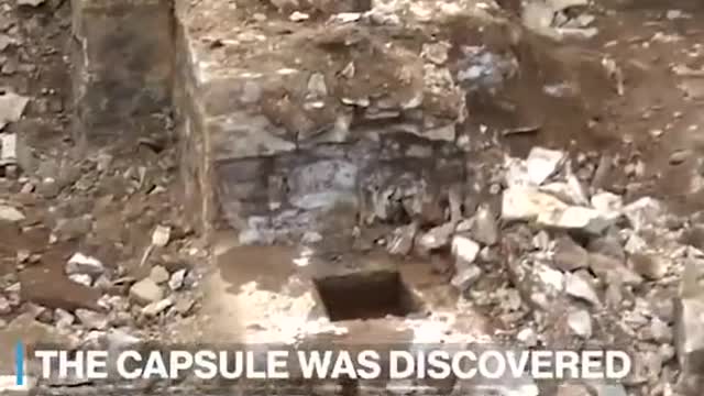 discovered beneath of opened by