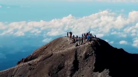 Top in Rinjani Mountain