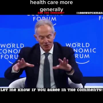 Tony Blair on Digital IDs In Davos at WEF 2023.
