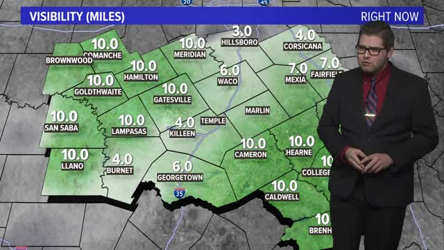 Central Texas Forecast Cloudy and Drizzly Starting Off the Week Alongside Above Average Temperatur