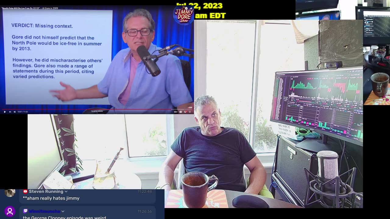 IT'S NOT SO HOT THAT JIMMY DORE CAN'T LET AL GORE'S PREDICTION GO BUT WHY JIMMY WHY?
