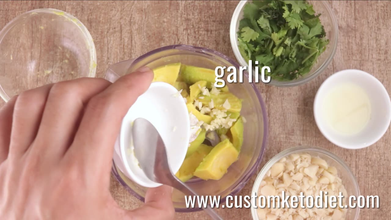 Healthy dinner options: Keto Avocado Cilantro Hummus