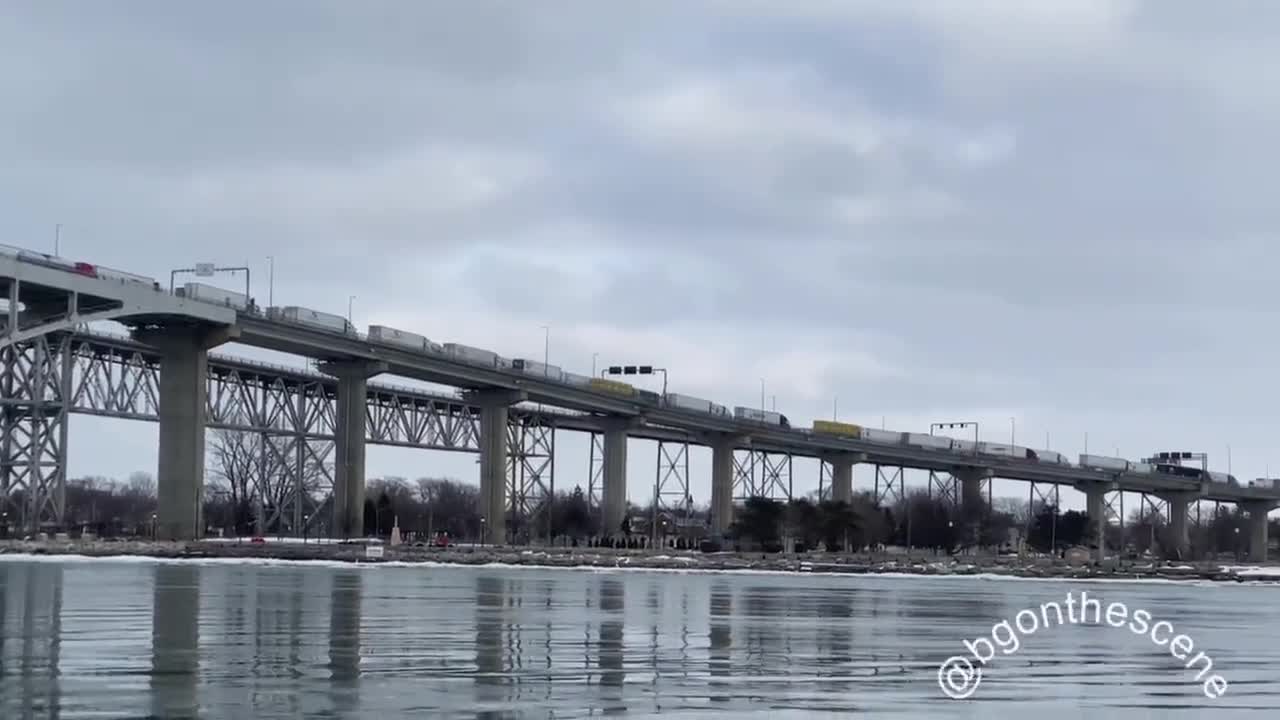 Blue Water Bridge connecting Port Huron, Michigan and Sarnia, Ontario