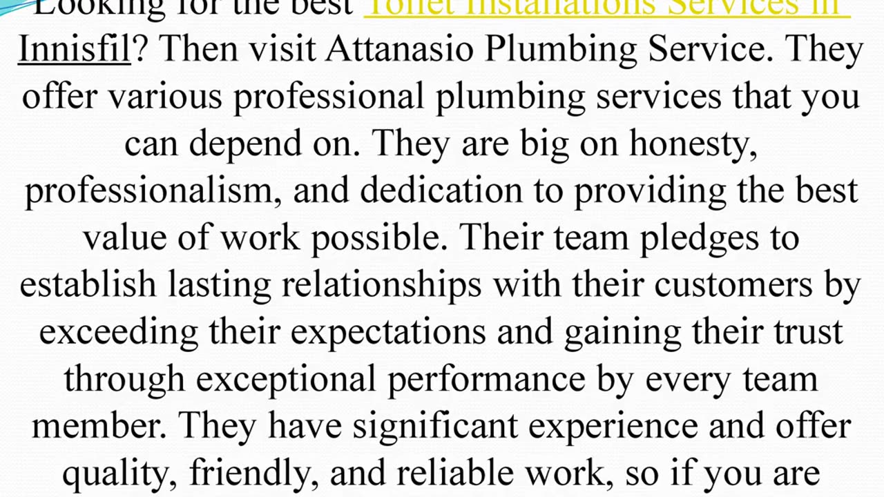 Get the best Toilet Installations Services in Innisfil